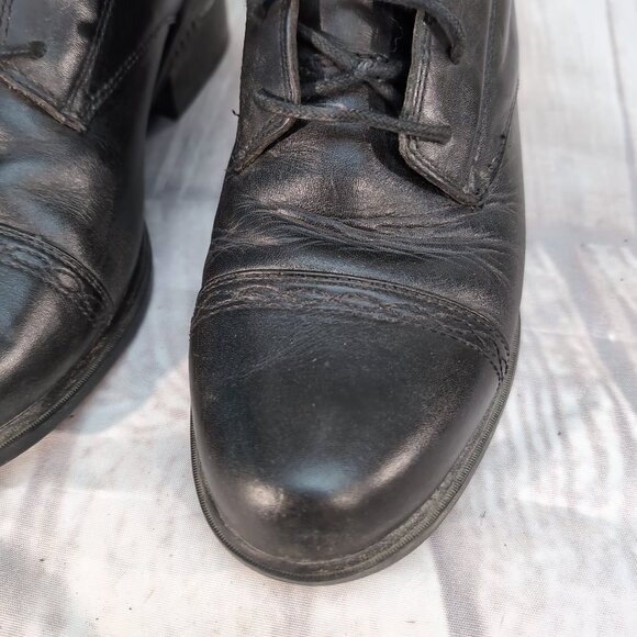 Ariat 56301 Black Leather Lace-Up Paddock Riding Boots – Men’s 10B - Picture 2 of 8